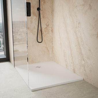 Ardesia Low Profile Stone Rectangular Shower Tray - 1000 x 800