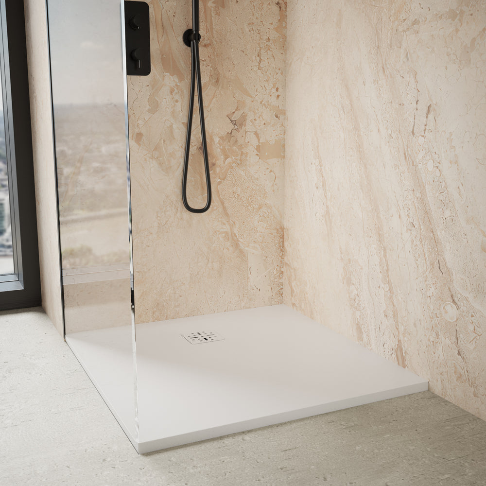 Ardesia Low Profile Stone Square Shower Tray - 900 x 900