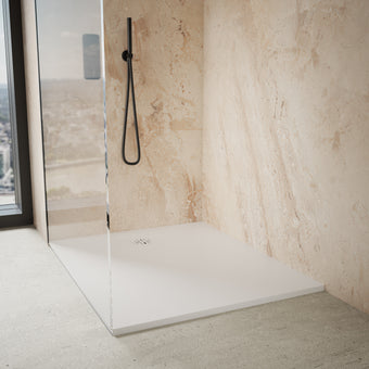 Ardesia Low Profile Stone Rectangular Shower Tray - 1200 x 1000