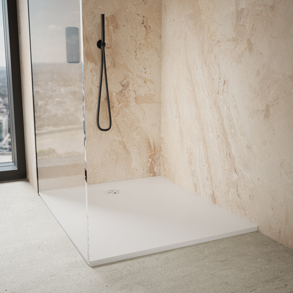 Ardesia Low Profile Stone Rectangular Shower Tray - 1200 x 1000