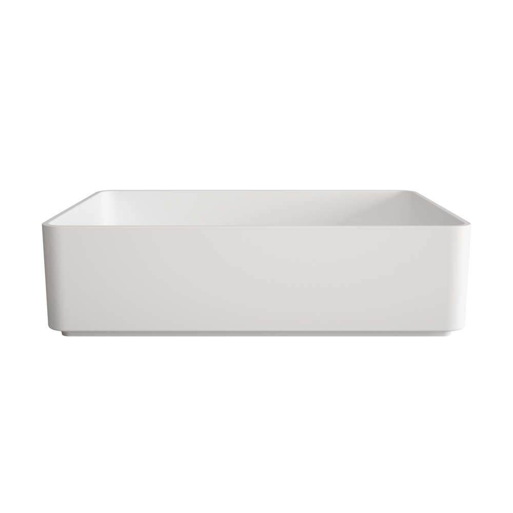 Monza Solid Surface Countertop Rectangular Basin 480mm