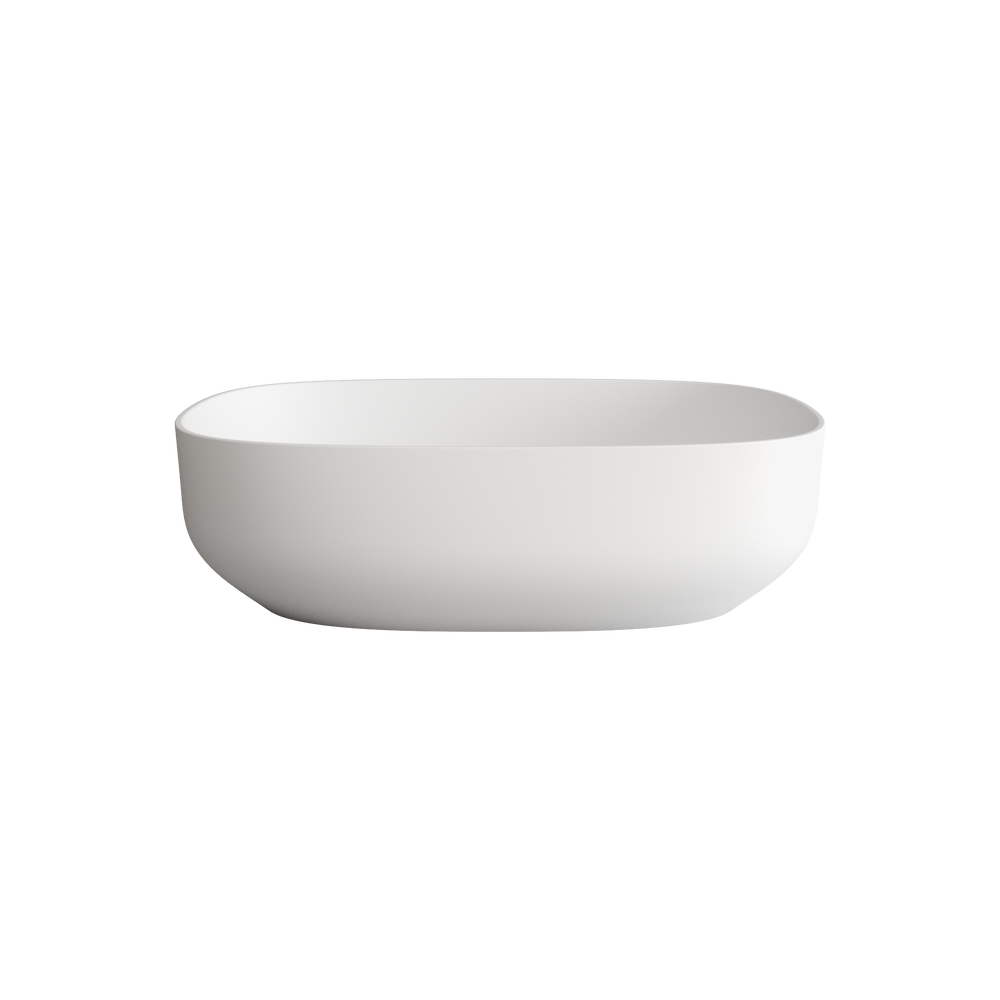 Arezzo Solid Surface Countertop Oval Basin 420mm
