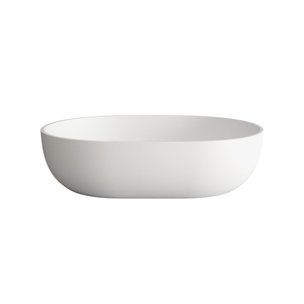 Asti Solid Surface Countertop Oval Basin 480mm
