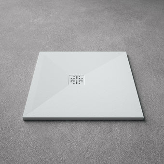 Ardesia Low Profile Stone Square Shower Tray - 800 x 800