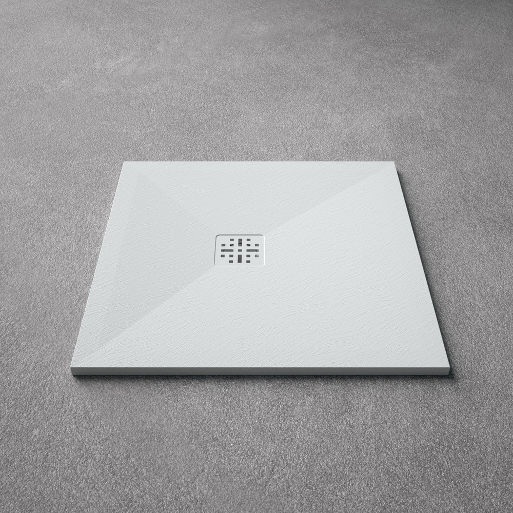 Ardesia Low Profile Stone Square Shower Tray - 800 x 800