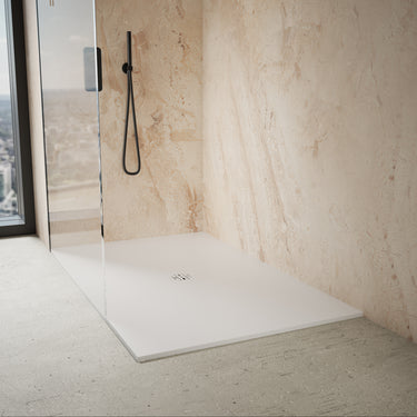 Ardesia Low Profile Stone Rectangular Shower Tray - 1600 x 1000