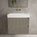 Scanalato Double Drawer Vanity Unit  With Beyondstone BLOC Basin - Soft Taupe 700mm