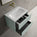 Scanalato Double Drawer Vanity Unit  With Beyondstone Basin - Peppermint 700mm