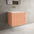 Scanalato Double Drawer Vanity Unit  With Beyondstone Basin - Peach Fuzz 700mm