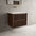 Scanalato Double Drawer Vanity Unit  With Beyondstone Basin - Walnut 700mm