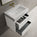 Scanalato Double Drawer Vanity Unit  With Beyondstone BLOC Basin - Pure White 700mm