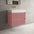 Scanalato Double Drawer Vanity Unit  With Beyondstone BLOC Basin - Dusky Pink 700mm