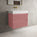 Scanalato Double Drawer Vanity Unit  With Beyondstone BLOC Basin - Dusky Pink 700mm