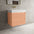 Scanalato Double Drawer Vanity Unit  With Beyondstone BLOC Basin - Peach Fuzz 700mm