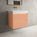 Scanalato Double Drawer Vanity Unit  With Beyondstone BLOC Basin - Peach Fuzz 700mm