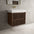 Scanalato Double Drawer Vanity Unit  With Beyondstone BLOC Basin - Walnut 700mm