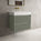 Scanalato Double Drawer Vanity Unit  With Beyondstone BLOC Basin - Pistachio 700mm