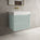Scanalato Double Drawer Vanity Unit  With Beyondstone BLOC Basin - Peppermint 700mm