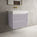 Scanalato Double Drawer Vanity Unit  With Beyondstone BLOC Basin - Soft Violet 700mm