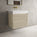 Scanalato Double Drawer Vanity Unit  With Beyondstone BLOC Basin - Cashmere 700mm