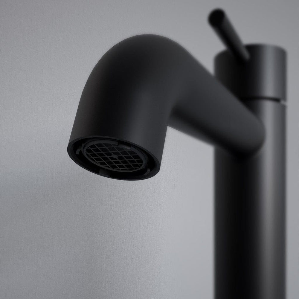 Monobloc Basin Mixer Tap - Matt Black