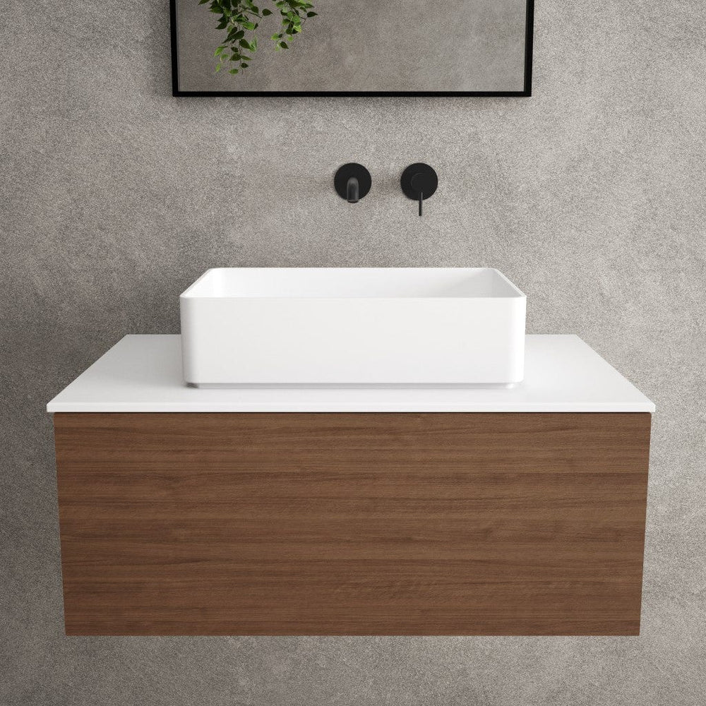 Monza Solid Surface Countertop Rectangular Basin 480mm
