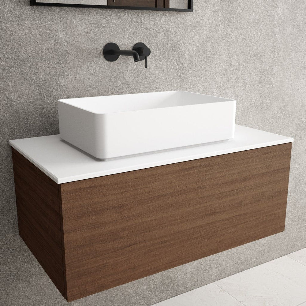 Monza Solid Surface Countertop Rectangular Basin 480mm