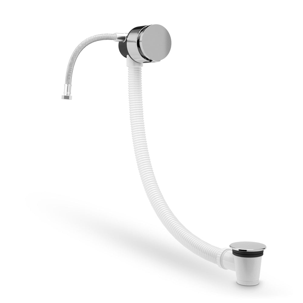 Overflow Bath Filler with Click Clack Waste - Chrome