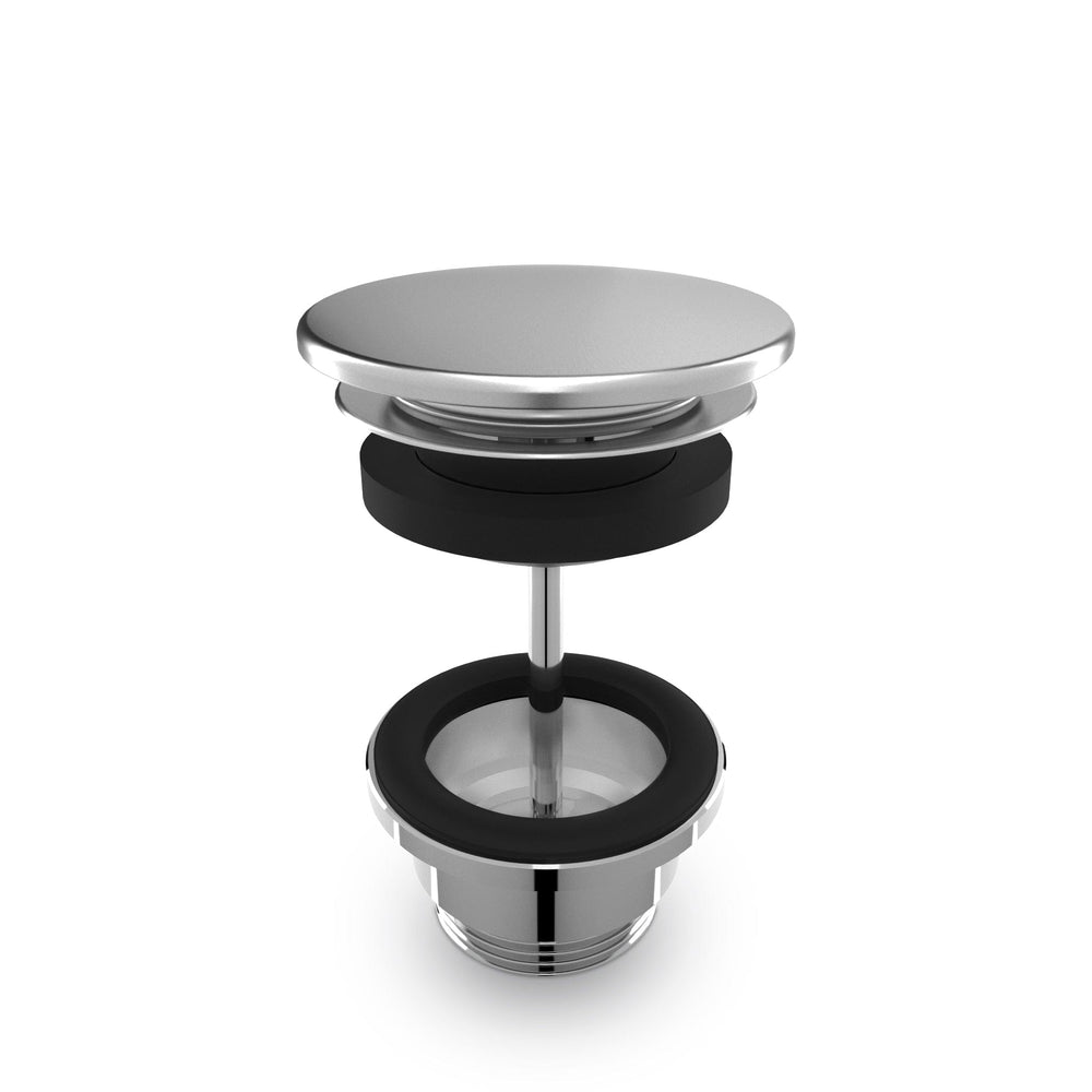 Click Clack Basin Waste - Brushed Steel