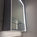 Nebbiolo Steam Free Bathroom Mirror Cabinet with Open Shelf 600x700mm - Aluminium
