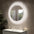 Barbera Round Bathroom Mirror with Dual Lighting System - 1000mm