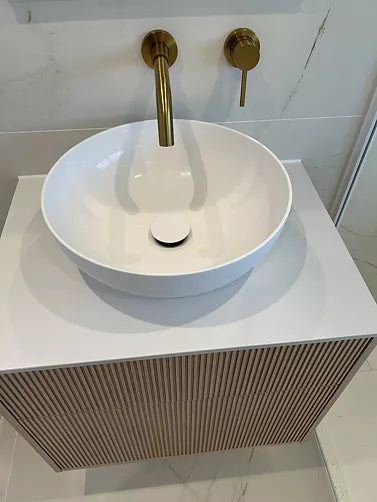 Disegno Click Clack Freeflow Basin Waste - Matt White