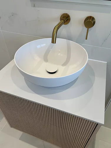 Disegno Click Clack Freeflow Basin Waste - Matt White