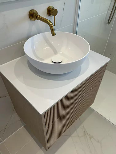 Disegno Click Clack Freeflow Basin Waste - Matt White