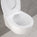 Primo Dolce Wall Hung Rimless Toilet, With Concealed Cistern Frame & Matt Black Flush Plate