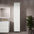 Pura Ribbed Tall Wall Unit 350mm x 1650mm - Matt White