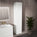 Pura Ribbed Tall Wall Unit 350mm x 1650mm - Matt White