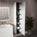 Pura Ribbed Tall Wall Unit 350mm x 1650mm - Matt White