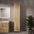 Pura Ribbed Tall Wall Unit 350mm x 1650mm - Oak