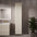 Pura Ribbed Tall Wall Unit 350mm x 1650mm - Cashmere (Oatmeal)