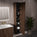 Pura Ribbed Tall Wall Unit 350mm x 1650mm - Walnut