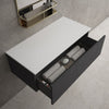 Raffinata Single Drawer Countertop Vanity Unit - Dark Concrete 1000mm image