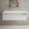 Raffinata Single Drawer Countertop Vanity Unit - Gloss Dove 1000mm image