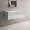 Raffinata Single Drawer Countertop Vanity Unit - Gloss Dove 1000mm image