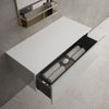 Raffinata Single Drawer Countertop Vanity Unit - Gloss Dove 1000mm image