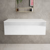 Raffinata Single Drawer Countertop Vanity Unit - Gloss White 1000mm image