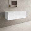 Raffinata Single Drawer Countertop Vanity Unit - Gloss White 1000mm image