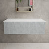 Raffinata Single Drawer Countertop Vanity Unit - Light Concrete 1000mm image