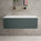 Raffinata Single Drawer Countertop Vanity Unit - Matt Dark Green 1000mm