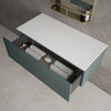 Raffinata Single Drawer Countertop Vanity Unit - Matt Dark Green 1000mm image